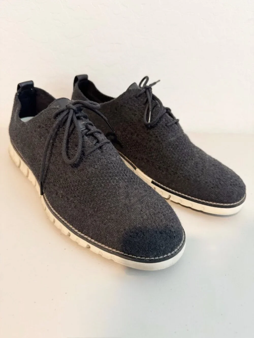Cole Haan ZeroGrand Stitchlite Knit Sneakers Mens Size 11.5 Gray Business Casual